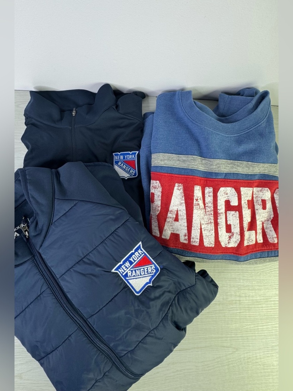 New York Rangers sweater , jacket , pullover bundle size L-XL men’s - Picture 1 of 7